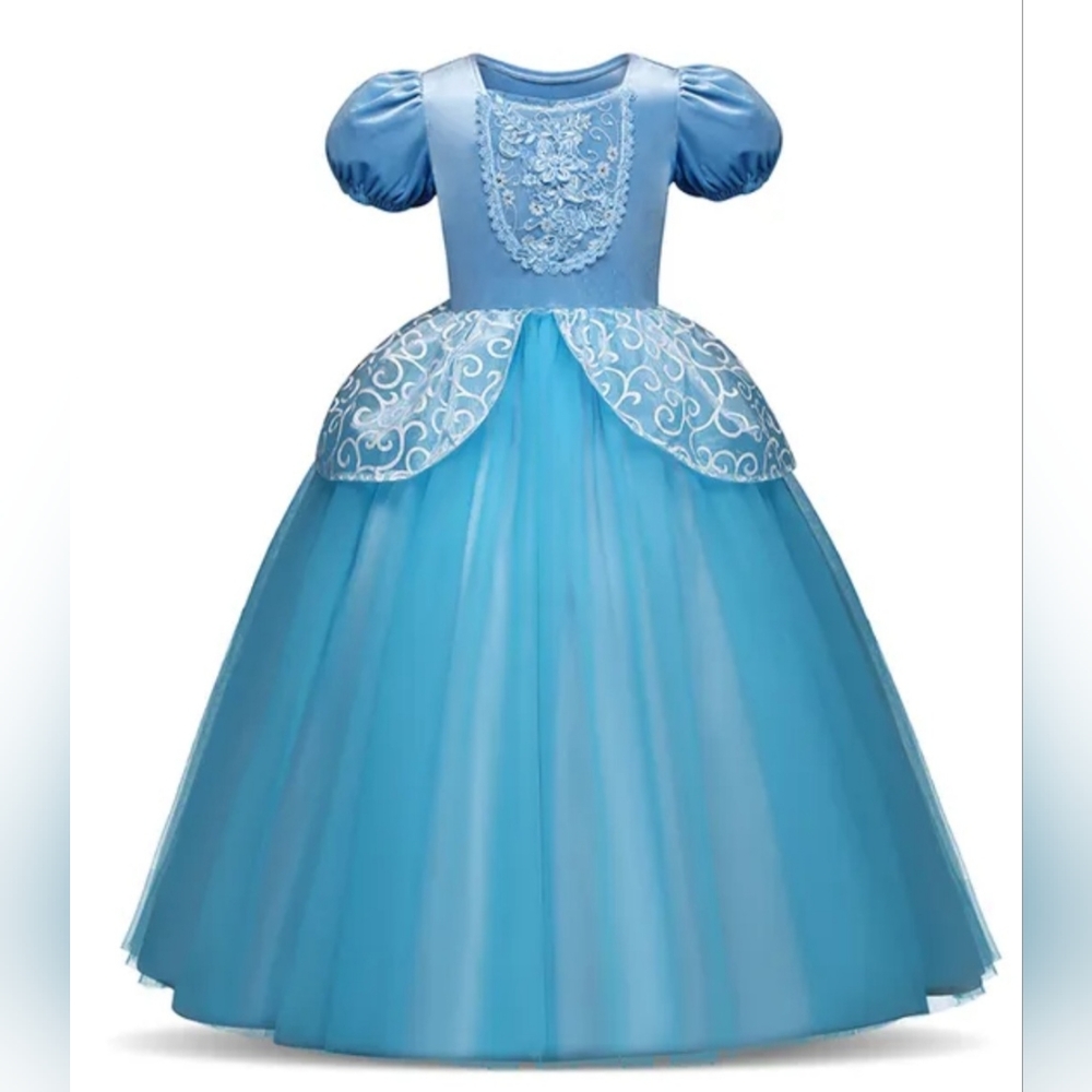 Cinderella Costume Girls  Princess Dress Size 140 (8 Years) NEW